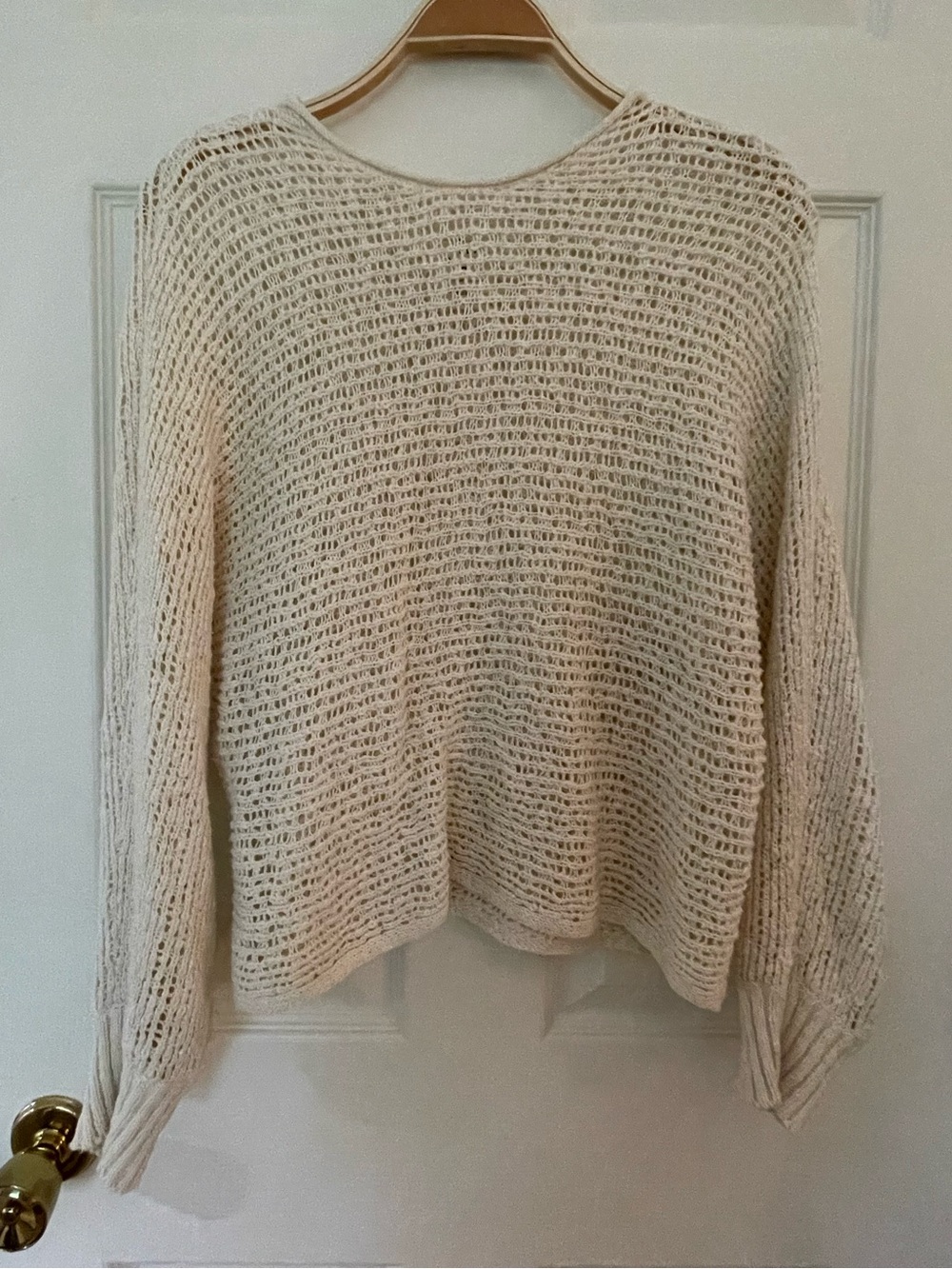 Billabong Open-Knit Sweater — Cream